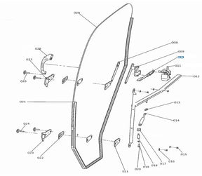 Kubota RH Linkage W27TS‑00062 for RTVX 900 / RTV X900 Cab Doors & Windows
