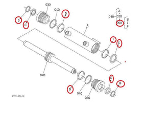 Kubota Seal Kit K757116540 - OEM Replacement Seal Kit for Kubota Equipment