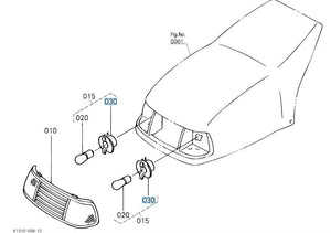 Kubota Socket K1122-54220 - Genuine Headlight & Bonnet Socket