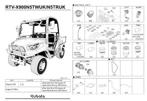 Kubota Starter Switch K7591-62112 - OEM Ignition for RTV-X1140 Series