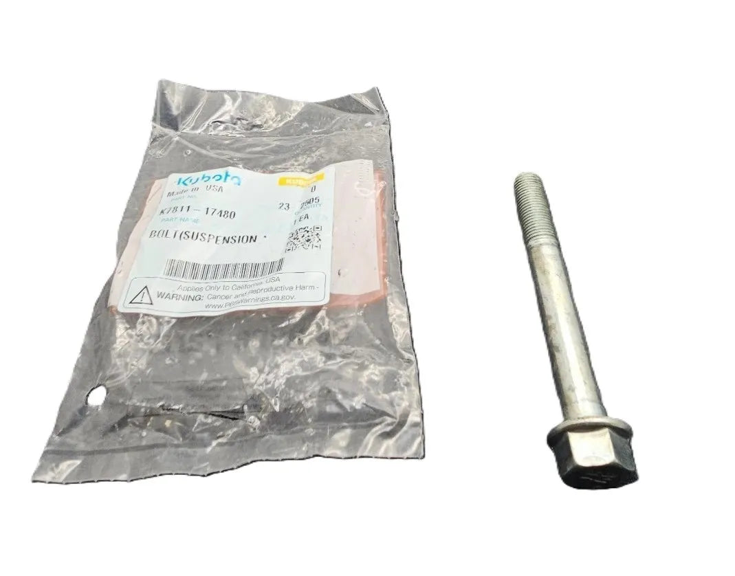 Kubota Suspension Pivot Bolt K781117480 - Genuine Bolt for RTV-XG850 Suspension Arms