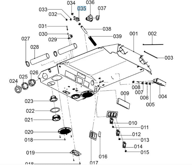 Kubota Tap / Fitting W27TS‑00119 for RTV / BX Cab Heaters
