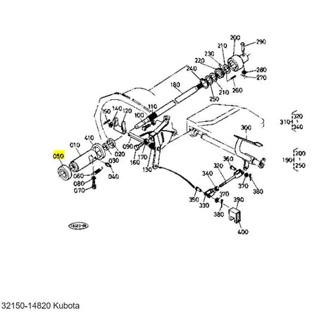 Kubota Thrust Ball Bearing 32150-14820 - Genuine Clutch & Propeller Shaft Bearing