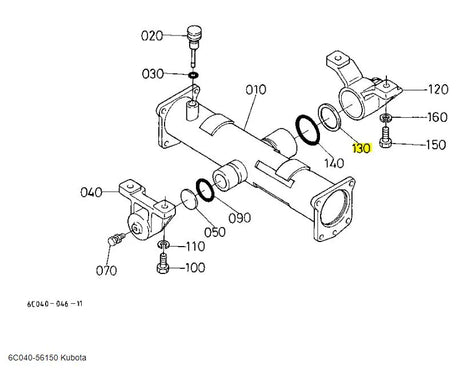 Kubota Thrust Collar 6C040-56150