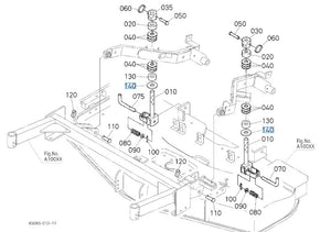 Kubota Washer K5651-27352 - Genuine Plain Washer for Mower Linkage