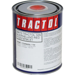 TRACTOL Kverneland Red High Gloss Paint 1 Litre - Durable Finish for Agricultural & Construction Equipment - MK73
