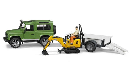 Bruder Landrover Defender With JCB