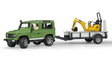 Bruder Landrover Defender With JCB