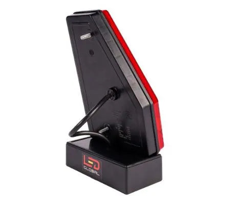 LED Global 9-33V LED Triangular Combination Tail Light with Built-In Smart Resistor (RH)