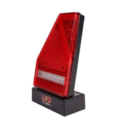 LED Global 9-33V LED Triangular Combination Tail Light with Built-In Smart Resistor (RH)