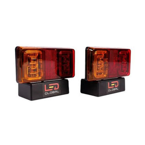 LED Global LED Rectangular Combination Tail Light-Pair 