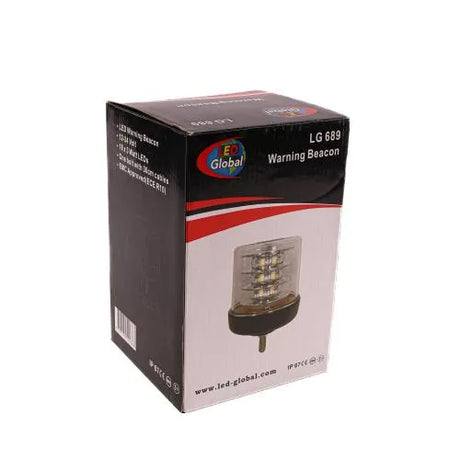 LED Global One Bolt Clear Lens Warning Beacon