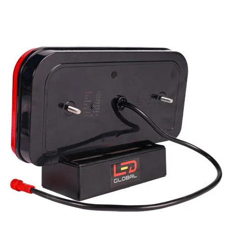 LED Global Rectangular Combination Tail Light with Triangle LH