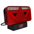 LED Global Rectangular Combination Tail Light with Triangle LH