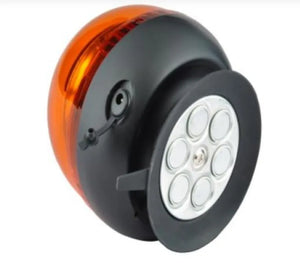 LED Rechargeable Magnetic Beacon LG715 | Amber Flash, 3 Flash Patterns, IP65