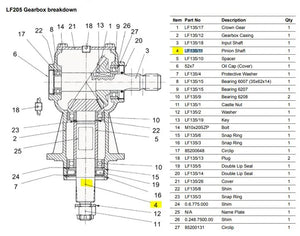 Gear Set Comer Box - LF135/11