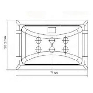 LED GLOBAL 12/24V LED Marker Light (clear)