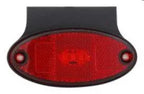 LED Oval Marker Light with Bracket RED
