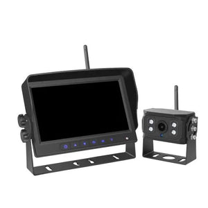 7" AHD Rear View Wireless Camera System - 1080p Night Vision with 4-Channel Monitor