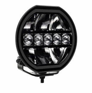 LED Global 7" LED Driving Light with Boost Function - 9600 Lumens, White/Amber Position Light