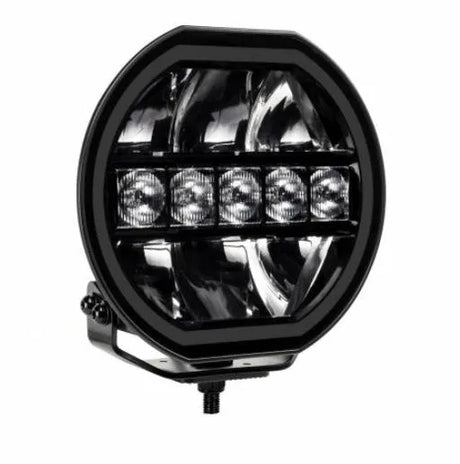 LED Global 7" LED Driving Light with Boost Function - 9600 Lumens, White/Amber Position Light