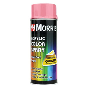Morris High Gloss Acrylic Spray Paint Light Rosa 400ml - RAL 3015