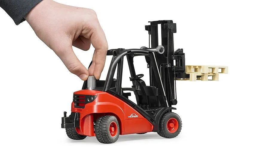 Bruder Linde H30D Forklift With Pallets