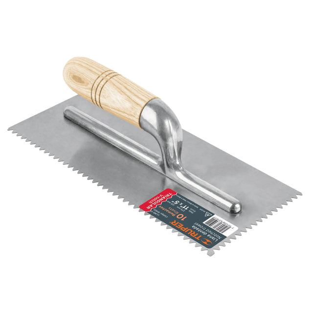 Truper 11" Wood Unotch Trowel
