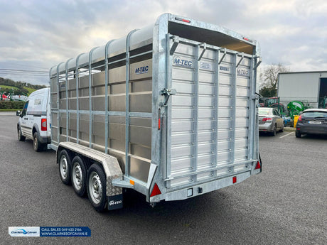 M-Tec 14ft x 6ft Tri Axle Livestock Trailer