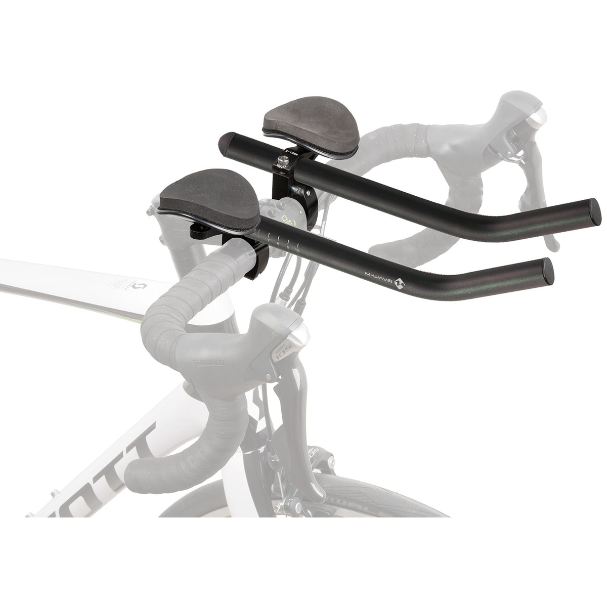 M-Wave Aero H Triathlon Extensions - 31.8mm - black