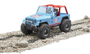 Bruder Jeep Cross country Racer blue with driver