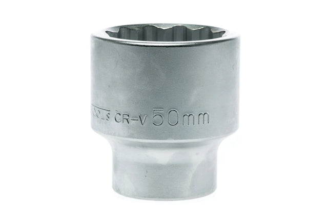 Teng Tools 1" Drive 12 Point Regular Metric Sockets (Sold Separately) - 50mm