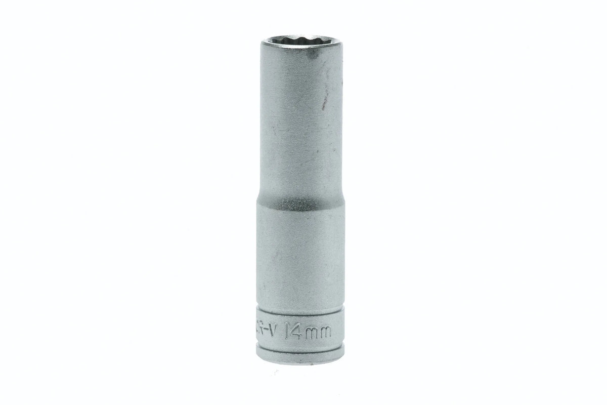 10-36mm Teng Tools 1/2'' Drive, Deep, 12 Point Sockets - 14mm