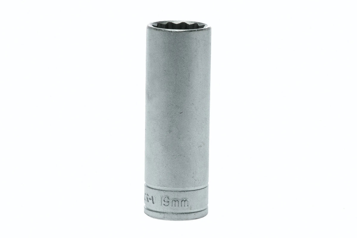 10-36mm Teng Tools 1/2'' Drive, Deep, 12 Point Sockets - 19mm