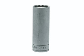 10-36mm Teng Tools 1/2'' Drive, Deep, 12 Point Sockets - 22mm