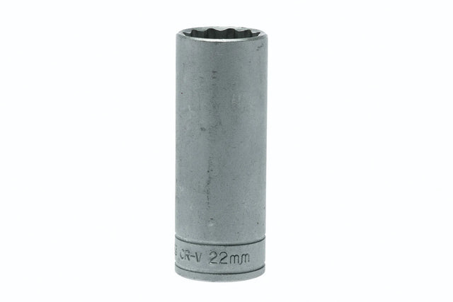 10-36mm Teng Tools 1/2'' Drive, Deep, 12 Point Sockets - 22mm