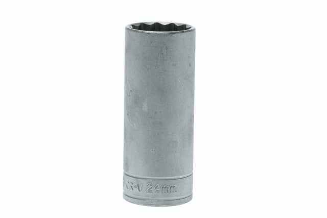 10-36mm Teng Tools 1/2'' Drive, Deep, 12 Point Sockets - 24mm