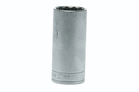 10-36mm Teng Tools 1/2'' Drive, Deep, 12 Point Sockets - 27mm