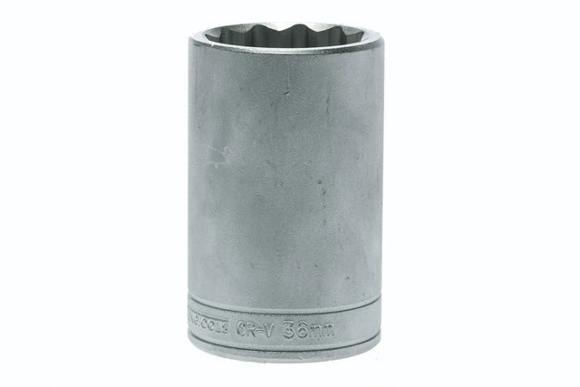 10-36mm Teng Tools 1/2'' Drive, Deep, 12 Point Sockets - 36mm