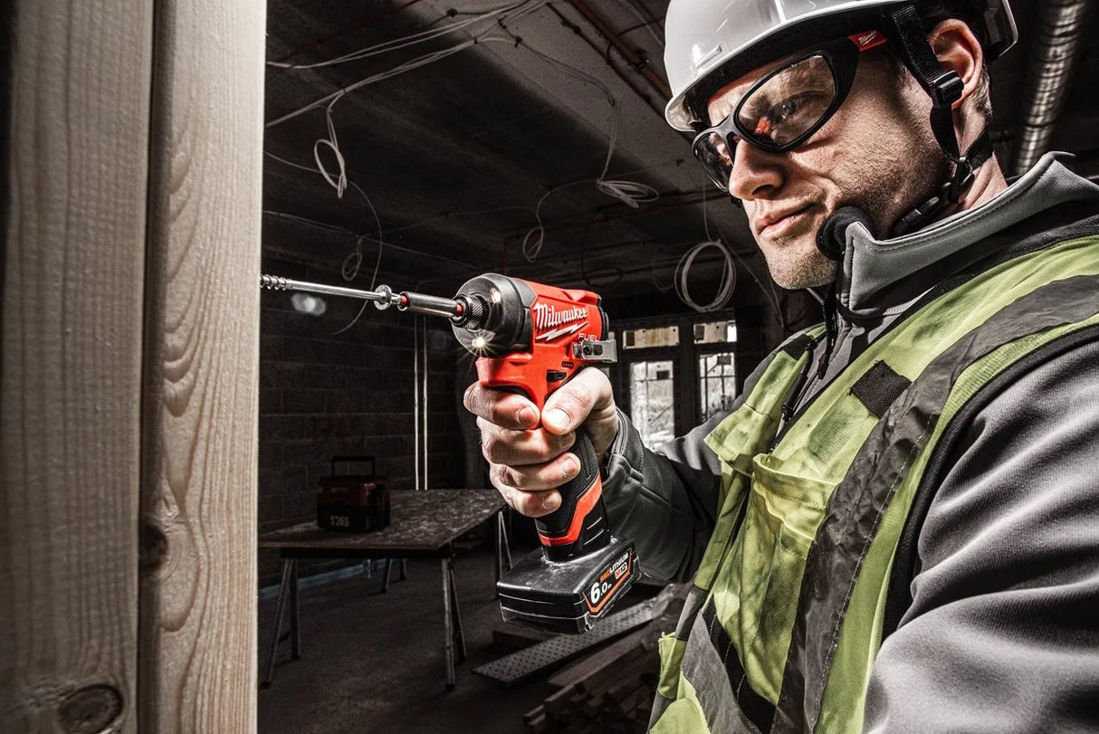 Milwaukee M12 FUEL 1/4" Sub Compact Impact Driver Kit with 2 x 6.0Ah Batteries (M12 FID2-602X)