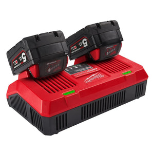 Milwaukee M18 Dual Bay Rapid Charger for M18 REDLITHIUM Batteries (M18 DFC)