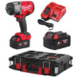 Milwaukee 1/2 Inch High Torque Impact Wrench M18 FUEL M18FHIW2F12-502P (2 x 5Ah Batteries, Charger & Packout Box)
