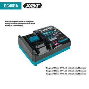 Makita 40V max XGT Rapid Optimum Charger | Fast Charging & Smart Technology