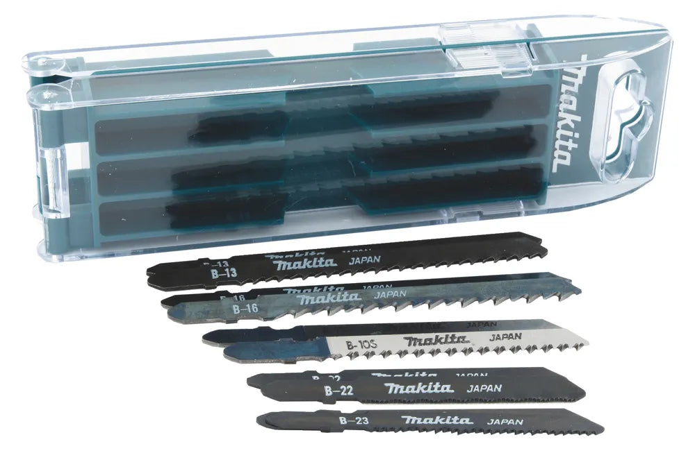 Makita B-44410 Jigsaw Blade Set | 10-Piece Assorted Blades for Wood, PVC, and Metal Cutting