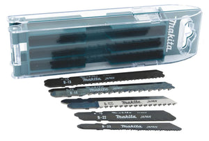 Makita B-44410 Jigsaw Blade Set | 10-Piece Assorted Blades for Wood, PVC, and Metal Cutting
