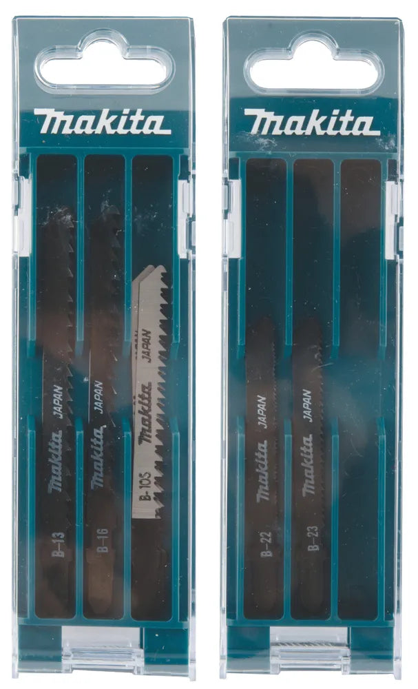 Makita B-44410 Jigsaw Blade Set | 10-Piece Assorted Blades for Wood, PVC, and Metal Cutting