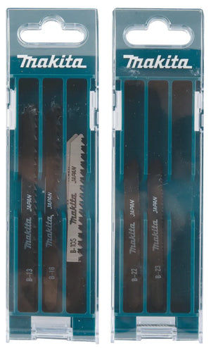 Makita B-44410 Jigsaw Blade Set | 10-Piece Assorted Blades for Wood, PVC, and Metal Cutting
