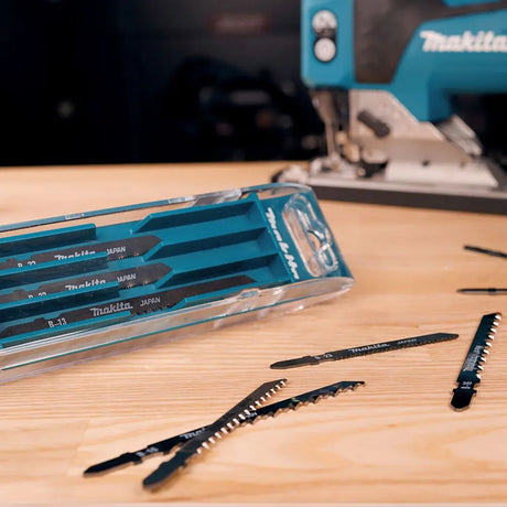 Makita B-44410 Jigsaw Blade Set | 10-Piece Assorted Blades for Wood, PVC, and Metal Cutting