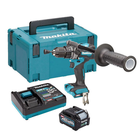 Makita HP001GD201 40V Max XGT Brushless Combi Drill - Includes 2 x 2.5Ah Batteries, Charger & Case