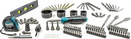 Makita P-90370 120 Piece Drill and Bit PRO Accessory Set | Versatile, High-Speed Steel Bits for Multiple Applications